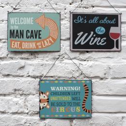 It'S All About The Wine Metal Sign