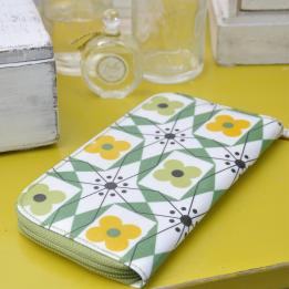 Mid Century Floral Oilcloth Wallet