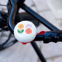 Mid Century Poppy Bicycle Bell