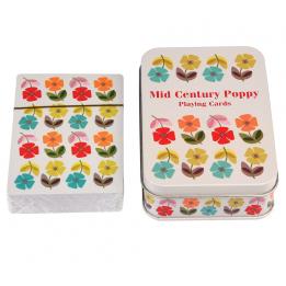 Mid Century Poppy Cards In A Tin