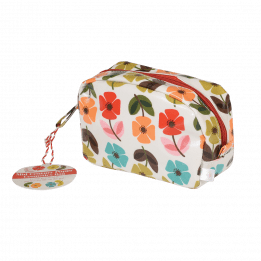 Mid Century Poppy Make Up Bag