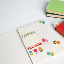 Mid Century Poppy Memo Pads