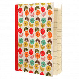 Mid Century Poppy A5 Notebook