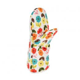 Mid Century Poppy Oven Glove