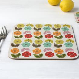 Mid Century Poppy Placemat