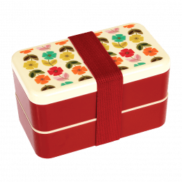 Mid Century Poppy Adult Bento Box