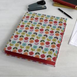 Mid Century Poppy Ring Binder