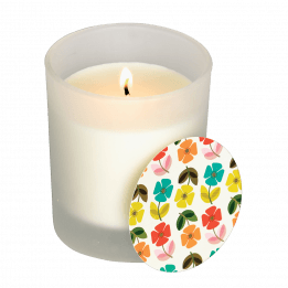 Mid Century Poppy Boxed Scented Candle