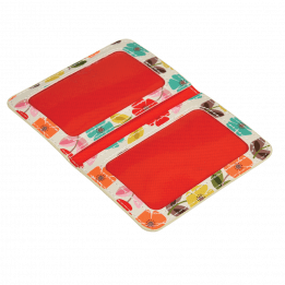 Mid Century Poppy Travel Card Holder