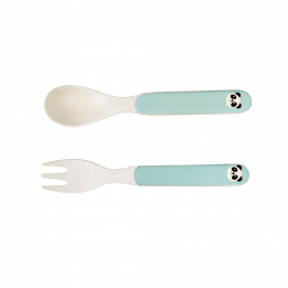 Miko The Panda Bamboo Cutlery