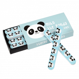 Miko The Panda Matchbox Nail Files (pack Of 12)