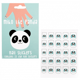 Miko The Panda Nail Stickers (pack Of 25)