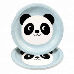 Miko The Panda Paper Plates (set Of 8)