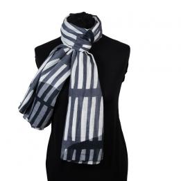 Milano Grey Cotton Scarf