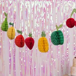 Mini Tutti Frutti Honeycomb Garland