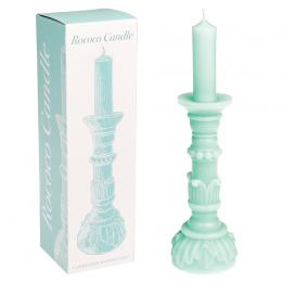 Mint Green Rococo Candle