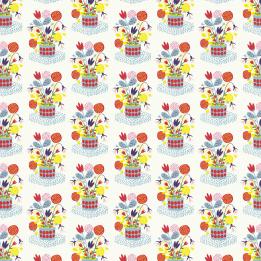 Flower Pot Wrapping Paper (5 Sheets)