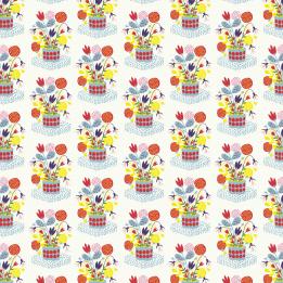 Flower Pot Wrapping Paper (5 Sheets)