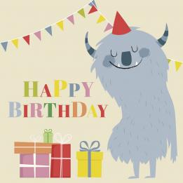 Monster Birthday Card