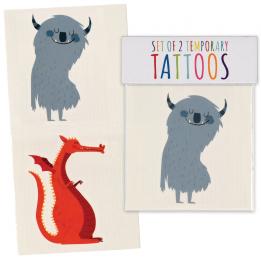 Monster And Dragon Temporary Tattoos