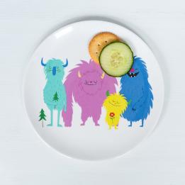 Monsters Of The World Melamine Plate