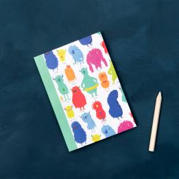 Monsters Of The World A6 Notebook