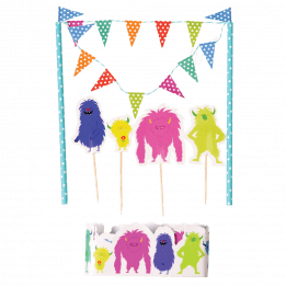 Monsters Of The World Cake Bunting Kit
