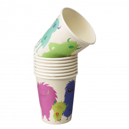 Monsters Of The World Paper Cups (set Of 8)