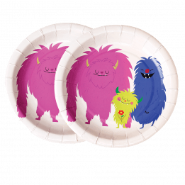 Monsters Of The World Paper Plates (pack Of 8)