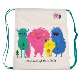 Monsters Of The World Drawstring Bag