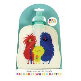 Monsters Of The World Folding Water Bottle