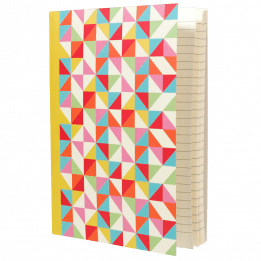 Multicolour Geometric Notebook