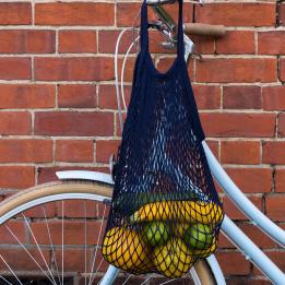 Navy Blue Organic Cotton Net Bag