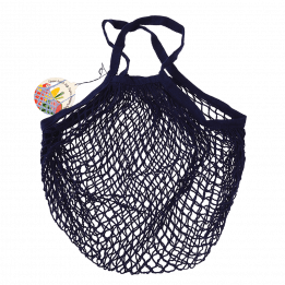 Navy Blue Organic Cotton Net Bag