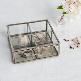 Brass Jewellery Box In Silver