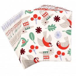 Nordic Christmas Napkins (pack Of 20)