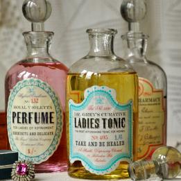 Glass Apothecary Bottle Elixir