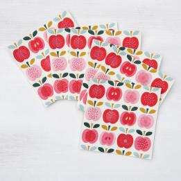 Pack Of 20 Vintage Apple Cocktail Napkins