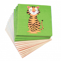 Pack Of 20 Colourful Creatures Cocktail Napkins