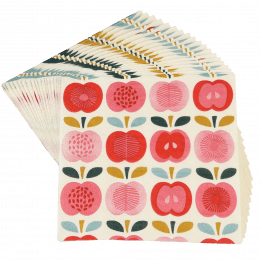 Pack Of 20 Vintage Apple Cocktail Napkins