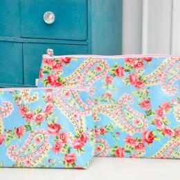 Paisley Park Oilcloth Wash Bag