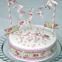 Paisley Rose Cake Bunting Set