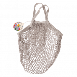 Pale Grey Organic Cotton Net Bag