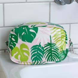 Tropical Palm Make Up Bag