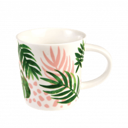 Tropical Palm Porcelain Mug