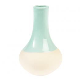 Small Aqua Marine Dipped Vase