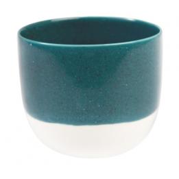 Petrol Blue Dipped Tea Light Holder