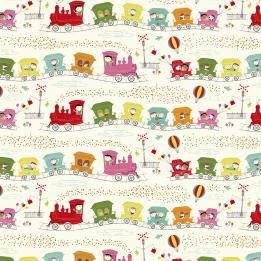 Party Train Gift Wrapping Paper (5 Sheets)