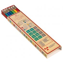 6 Pencils In Periodic Table Box