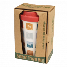 Periodic Table Bamboo Travel Mug And Lid